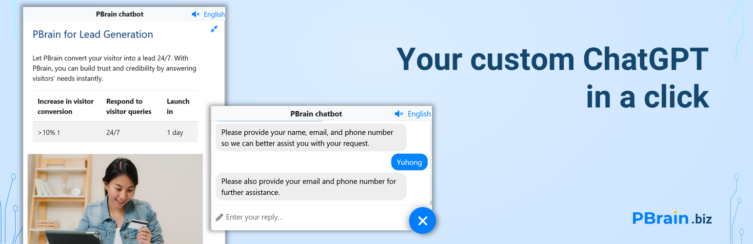 Generative AI Chatbot – collect leads conversationally, answer queries and improve conversion