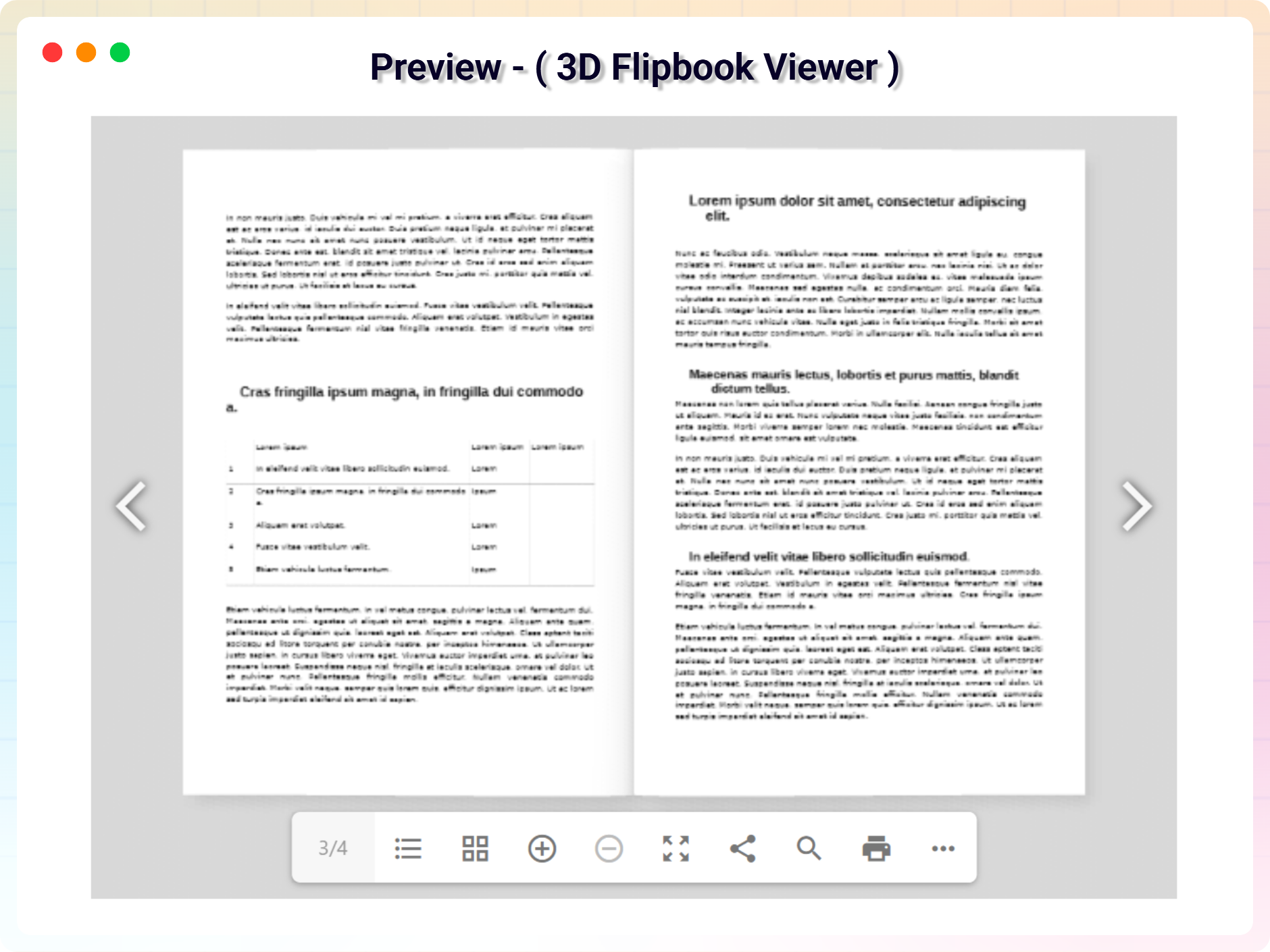 PDF Embed Block - Preview ( 3D Flipbook Viewer )