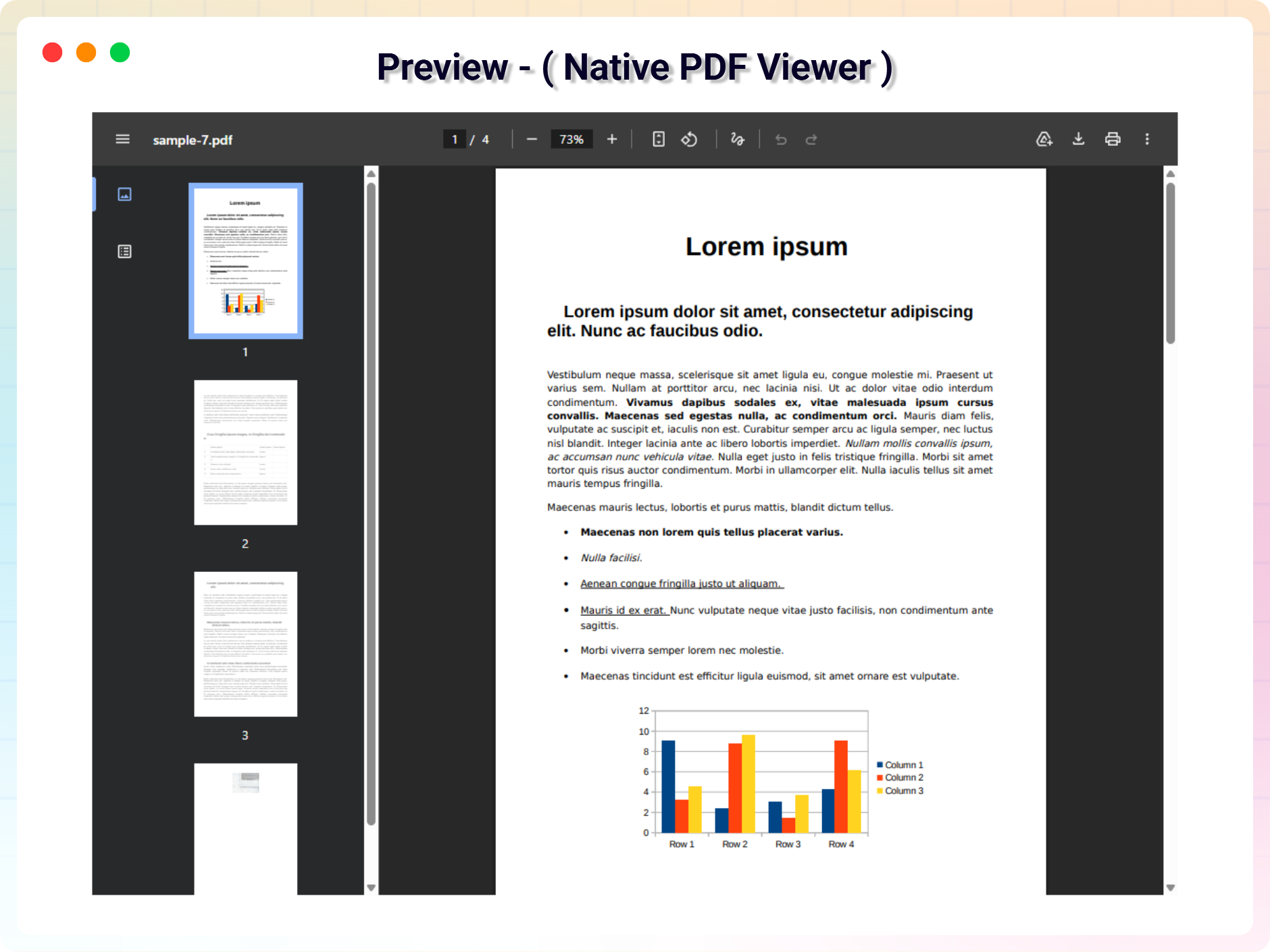 PDF Embed Block - Preview ( Native PDF Viewer )