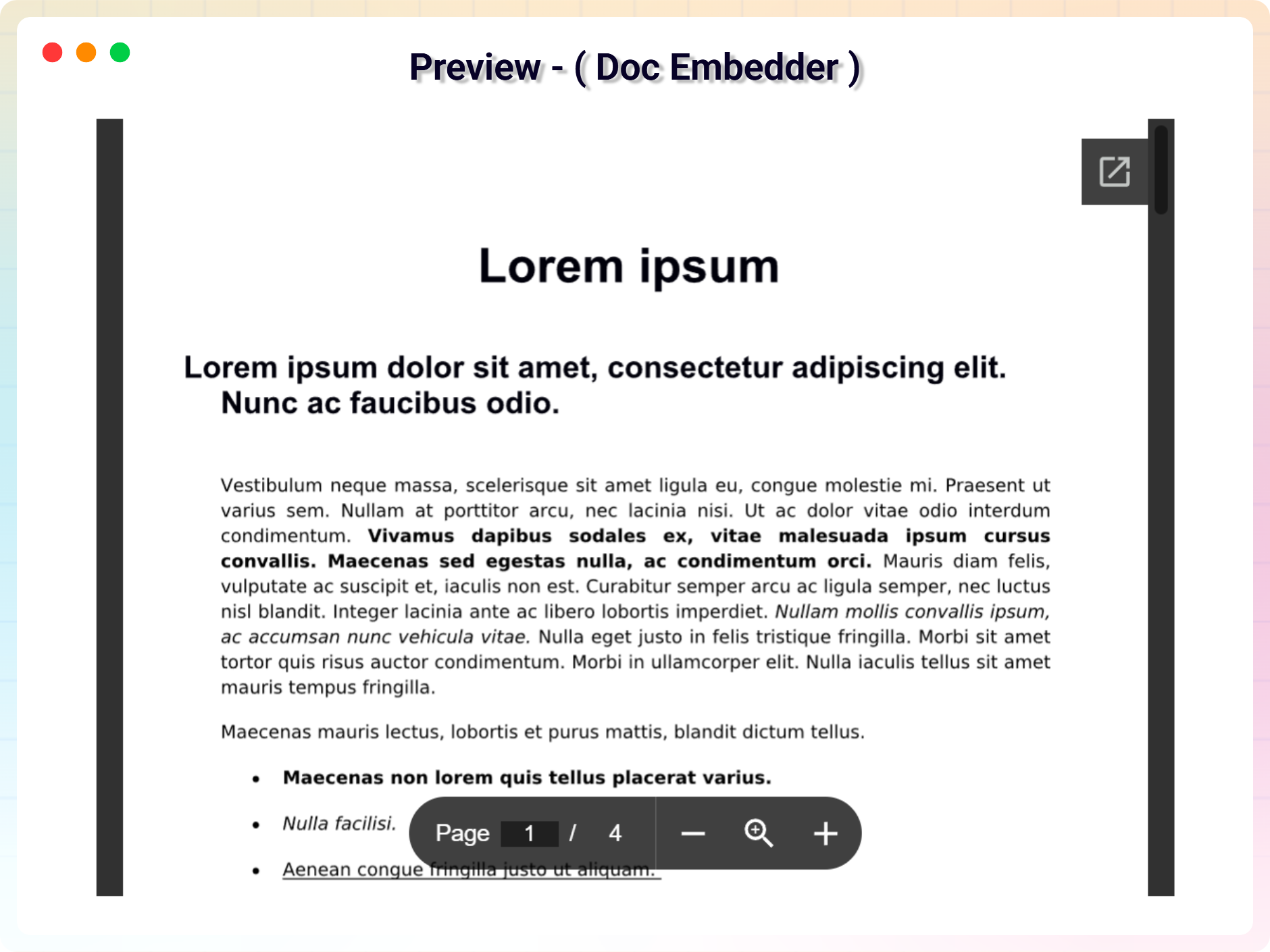 PDF Embed Block - Preview ( Doc Embedder )