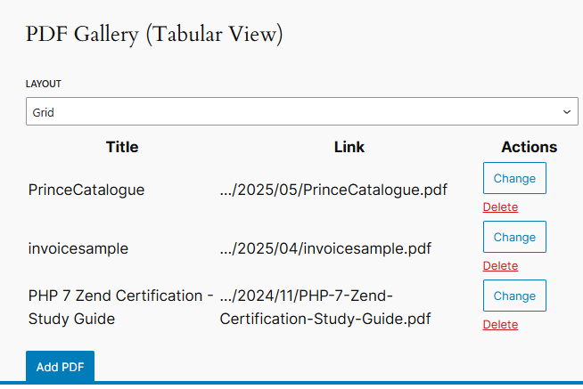Responsive gallery grid layout