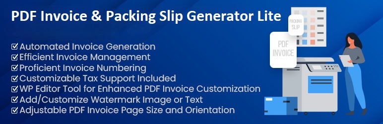 PDF Invoice & Packing Slip Generator Lite For WooCommerce