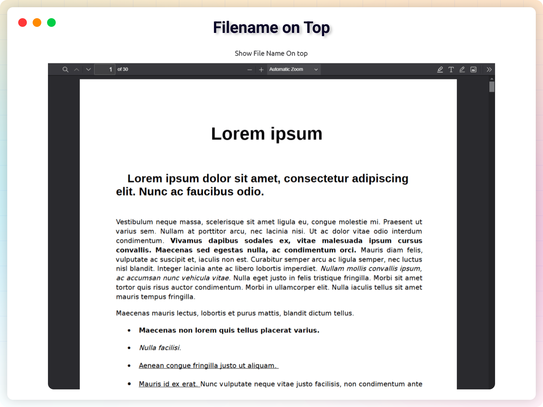 Output / Frontend preview