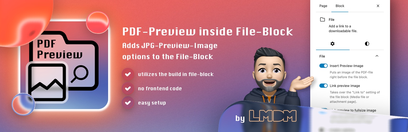 WordPress 外掛 PDF-Preview inside File-Block 的封面圖片