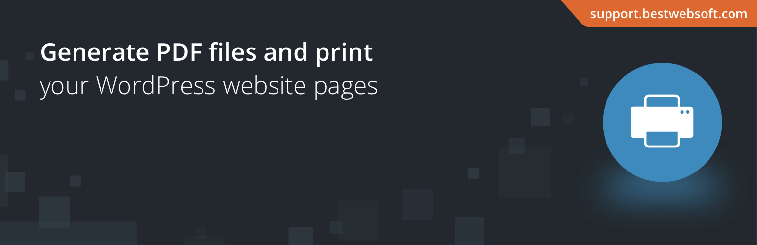 PDF & Print by BestWebSoft – WordPress Posts and Pages PDF Generator Plugin