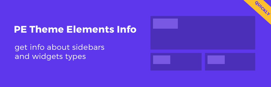 PE Theme Elements Info – get info about sidebars and widgets types