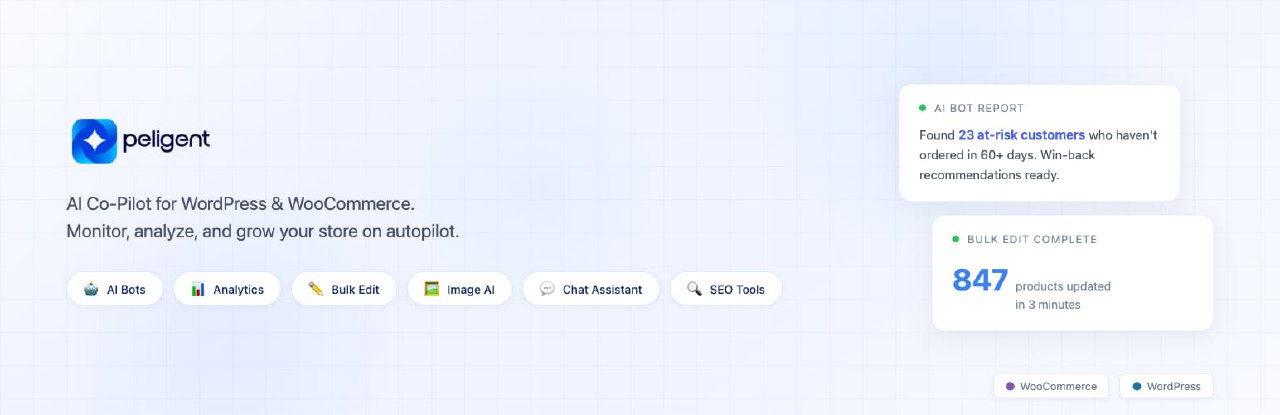 WordPress 外掛 Peligent AI Assistant 的封面圖片