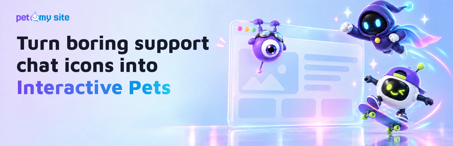 WordPress 外掛 PetMySite – Interactive Chat Button & Website Pet 的封面圖片