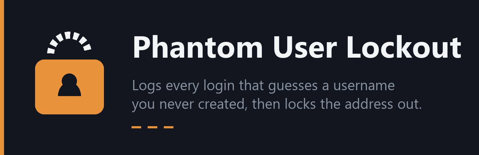 WordPress 外掛 Phantom User Lockout 的封面圖片