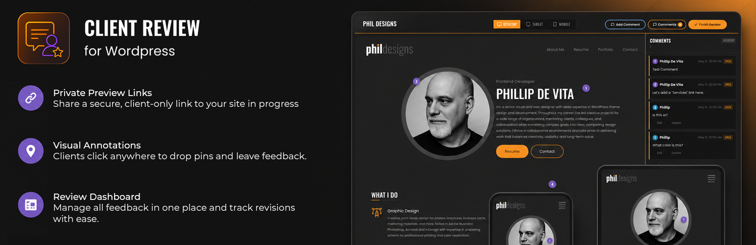 PhilDesigns Client Review