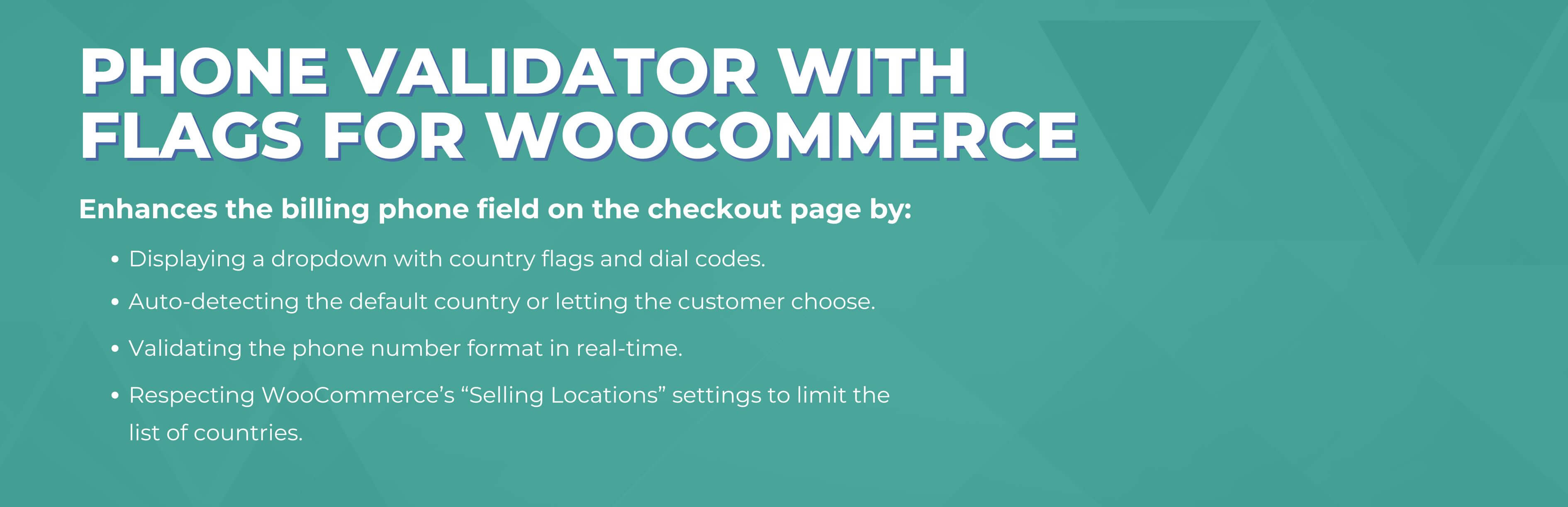 التحقق من الهاتف مع الأعلام لـ WooCommerce