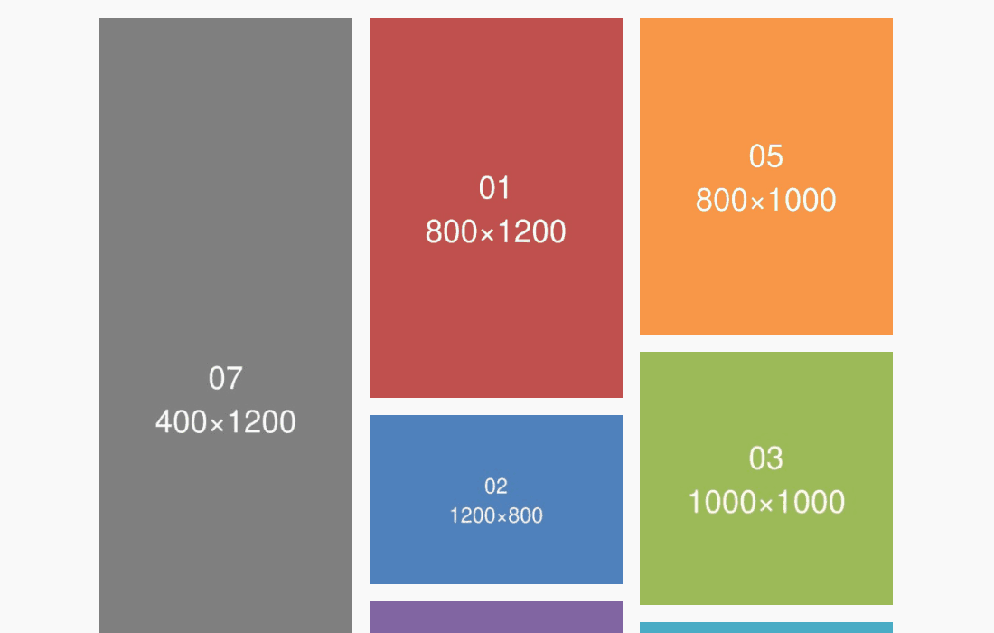 Full-screen slideshow, opened from a gallery: click either half to move through the images