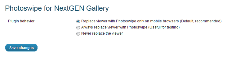 Photoswipe for NextGEN Gallery