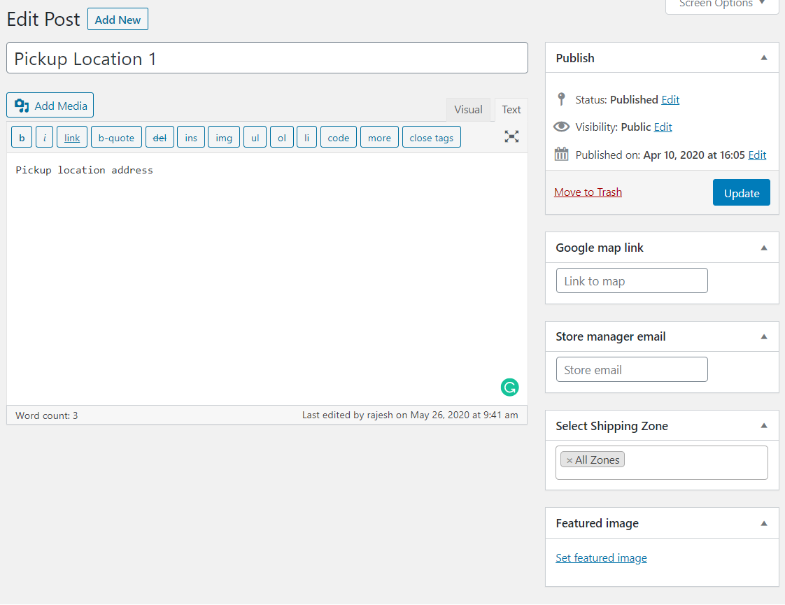 Order date, Order pickup, Order date time, Pickup Location, delivery date for WooCommerce