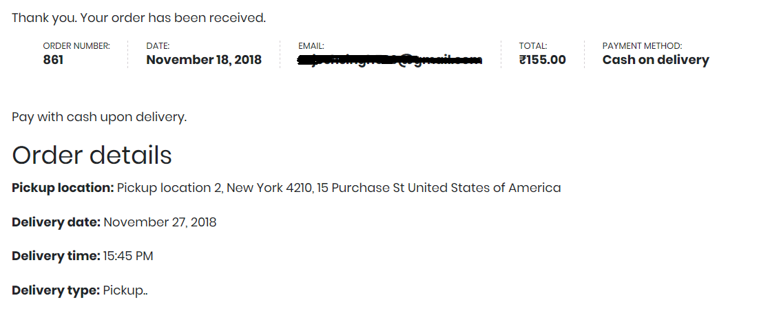 Order date, Order pickup, Order date time, Pickup Location, delivery date for WooCommerce