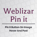 Weblizar Pin It Button On Image Hover And Post Icon