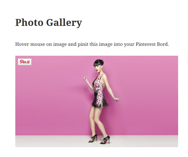 Pinterest Pin It Button On Image Hover