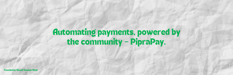 WordPress 外掛 PipraPay Gateway 的封面圖片。