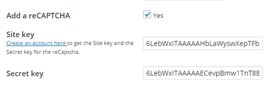 Screenshot 3. How to use reCaptcha