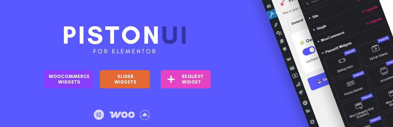 PistonUI – Elementor & Gutenberg Widgets