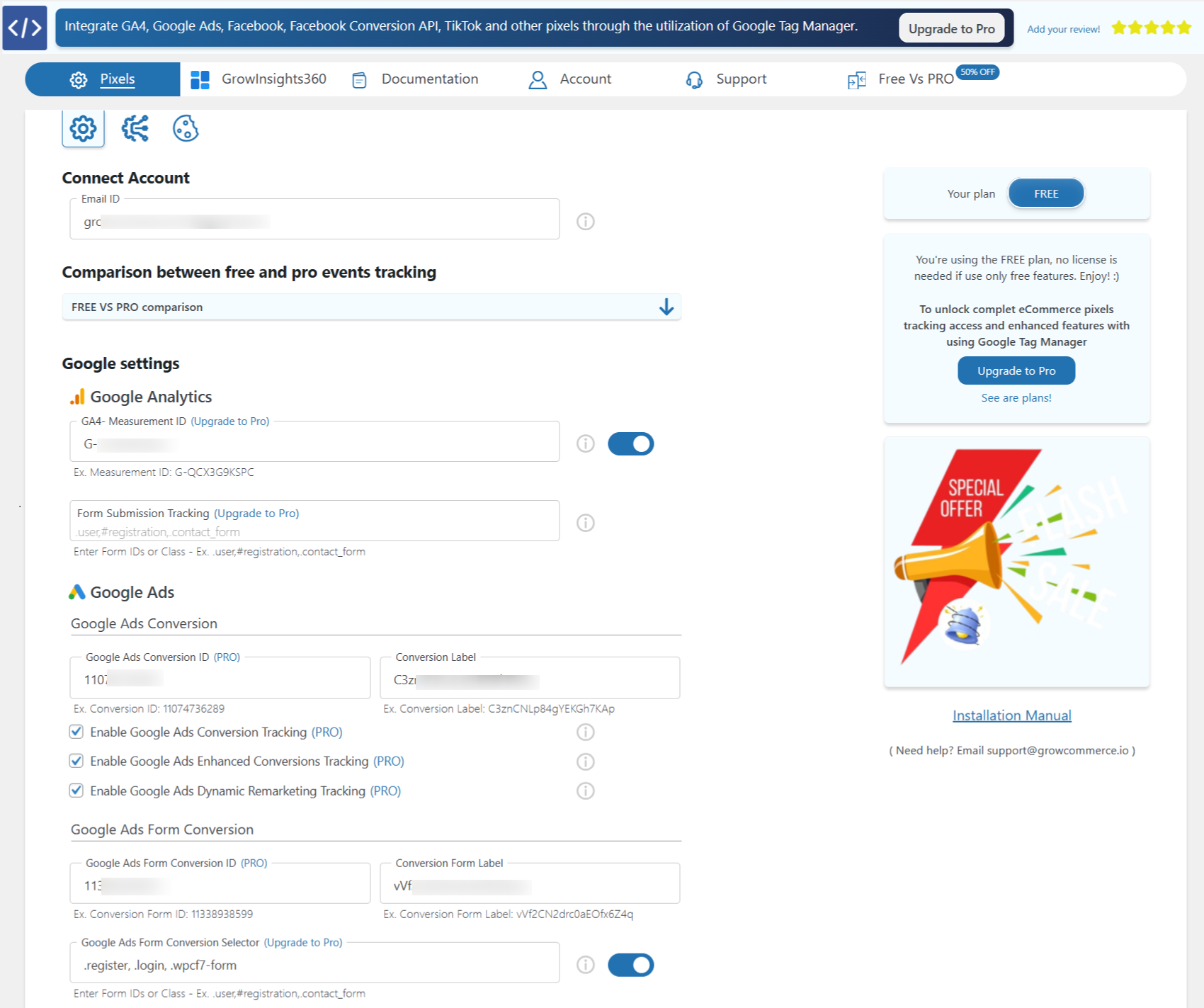Google Analytics 4 (GA4) and Google Ads Settings