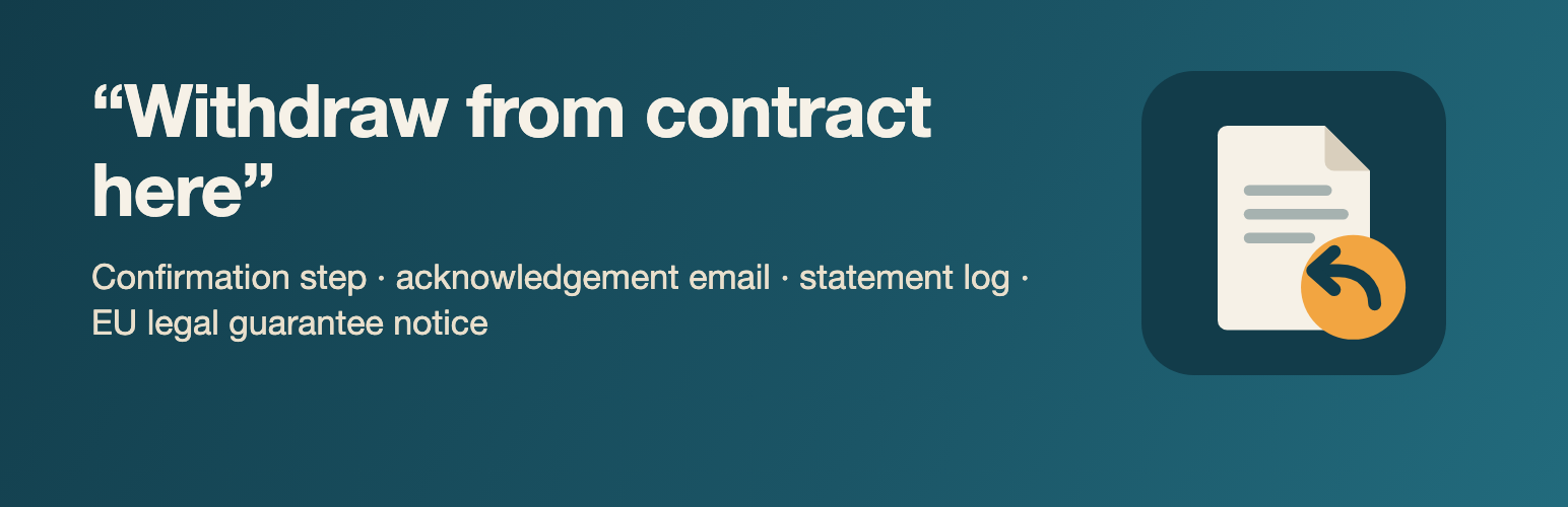 WordPress 外掛 Plainclause Withdrawal & Guarantee Notice 的封面圖片