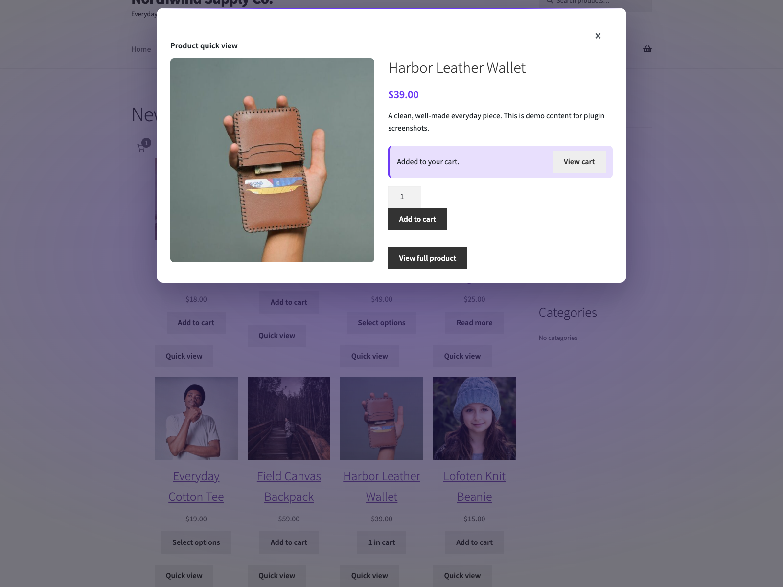 Plogins Peek – Product Preview for WooCommerce