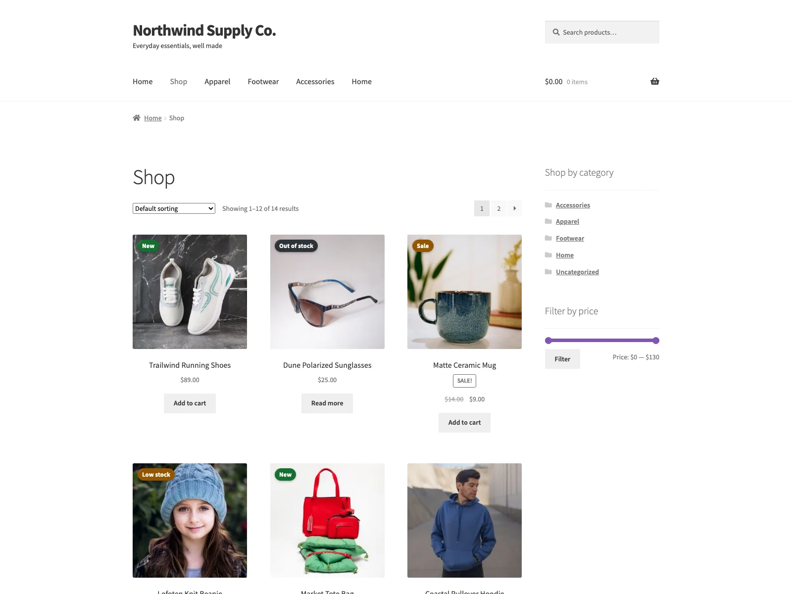 Automatic badges on a shop listing.