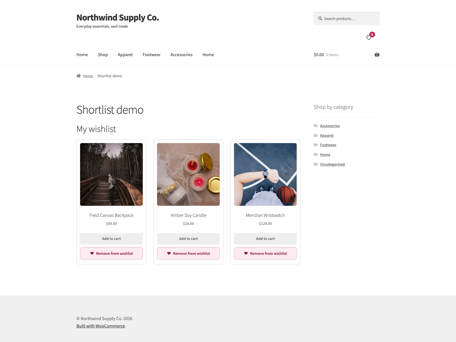 Plogins Shortlist – Wishlist for WooCommerce