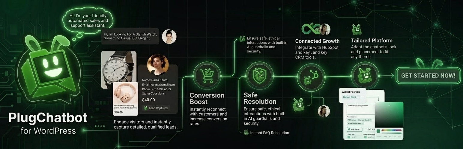 WordPress 外掛 Plug ChatBot 的封面圖片