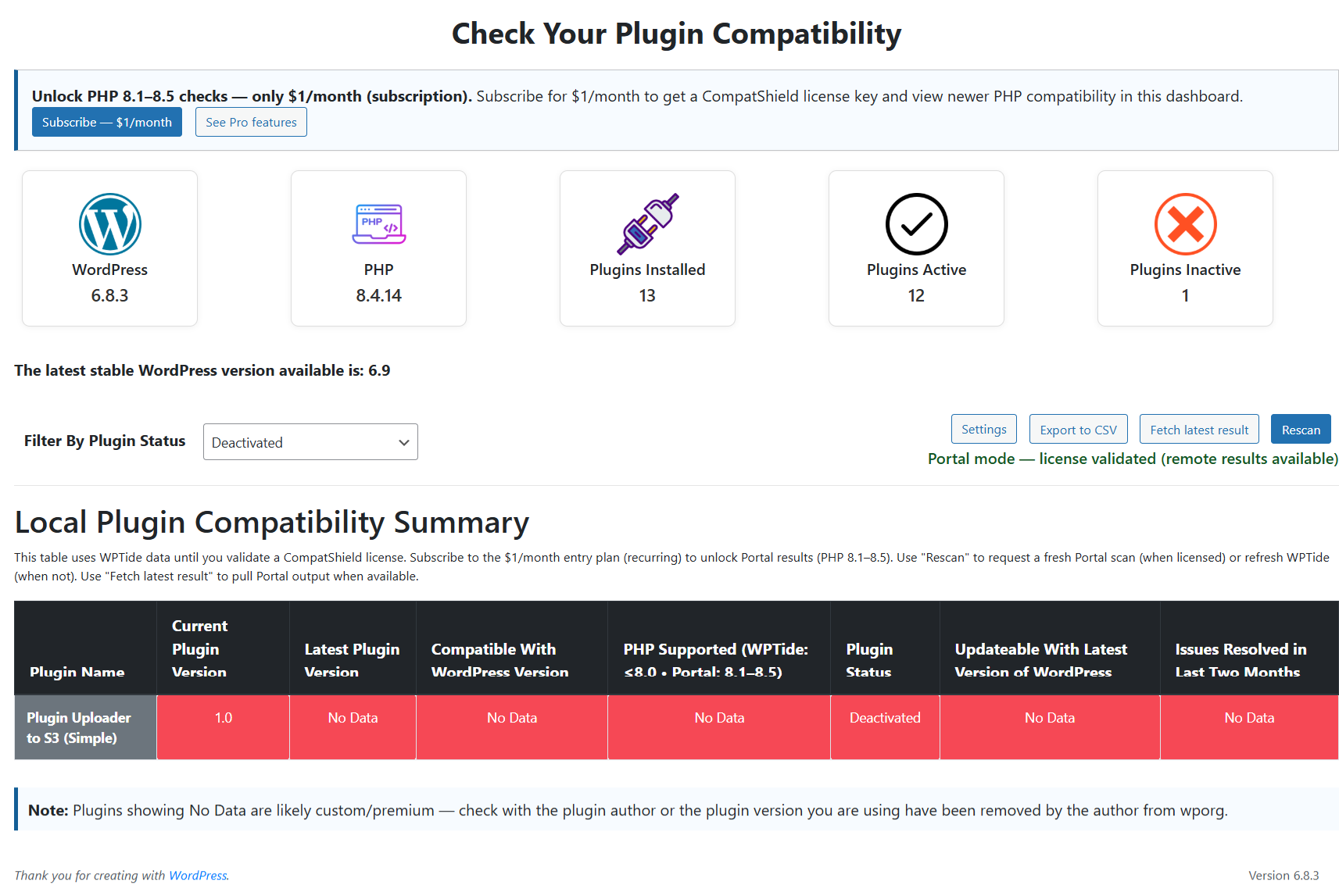 Coleta dos resultados mais recentes do portal.