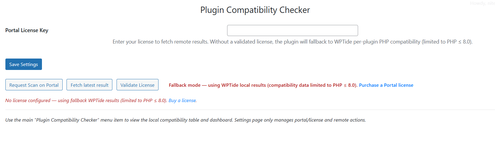 Viewing compatibility and vulnerabilities (Portal).