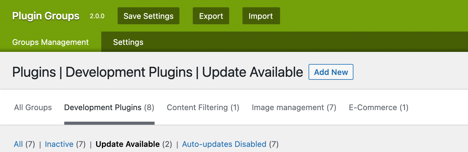WordPress 外掛 Plugin Groups 的封面圖片。