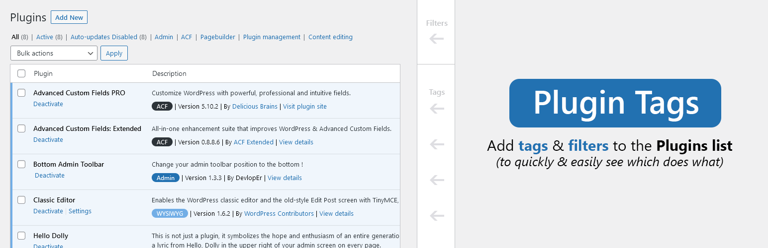 Plugin Tags