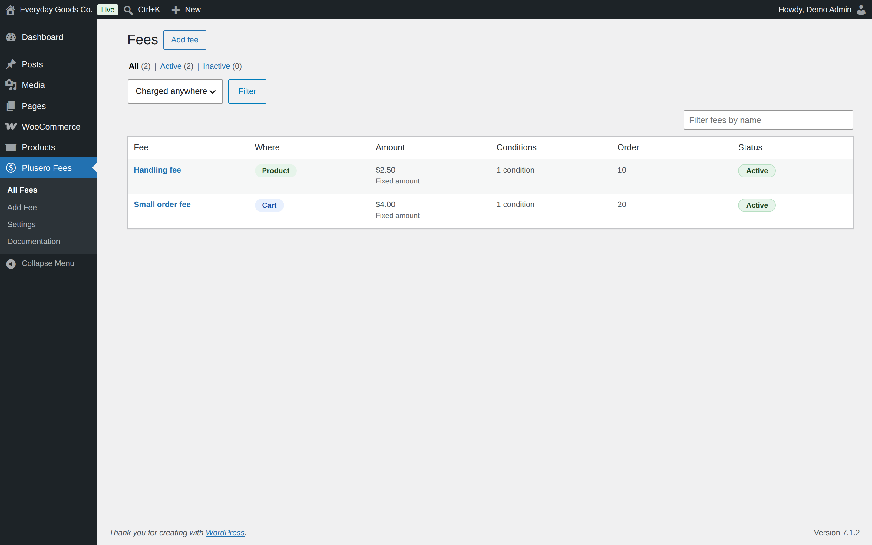 Plusero – Extra Fees for WooCommerce
