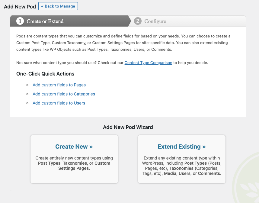 Pods &#8211; Custom Content Types and Fields