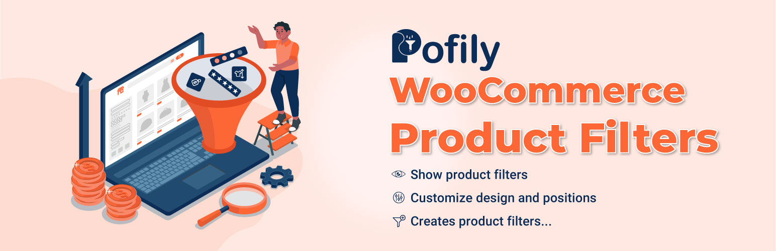 WordPress 外掛 Pofily – WooCommerce Product Filters 的封面圖片。