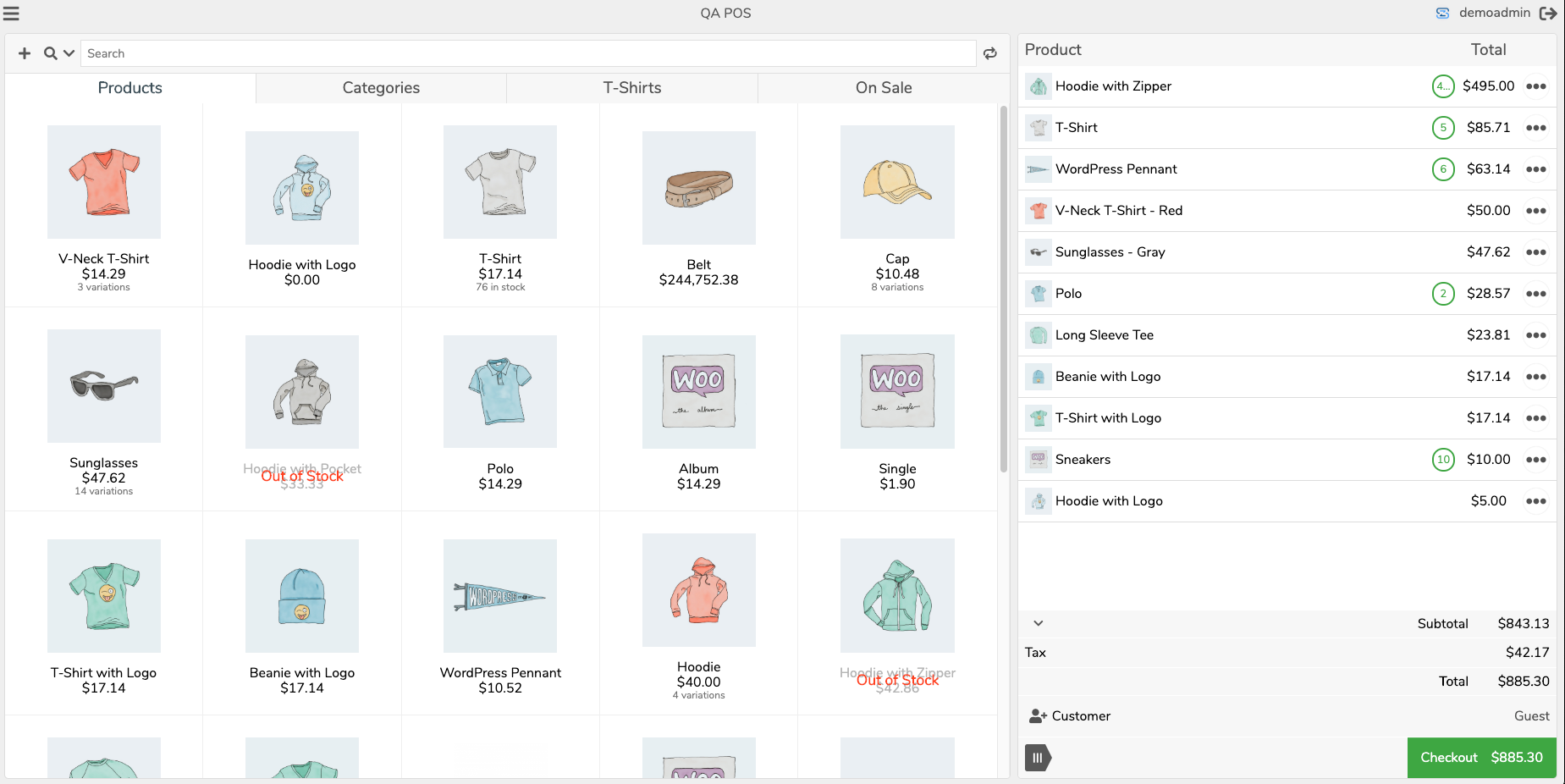 Inventory Management Product Display