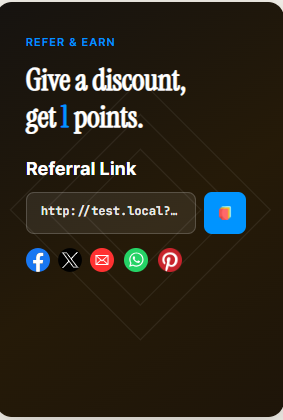 Share Referral Link Using Social Media
