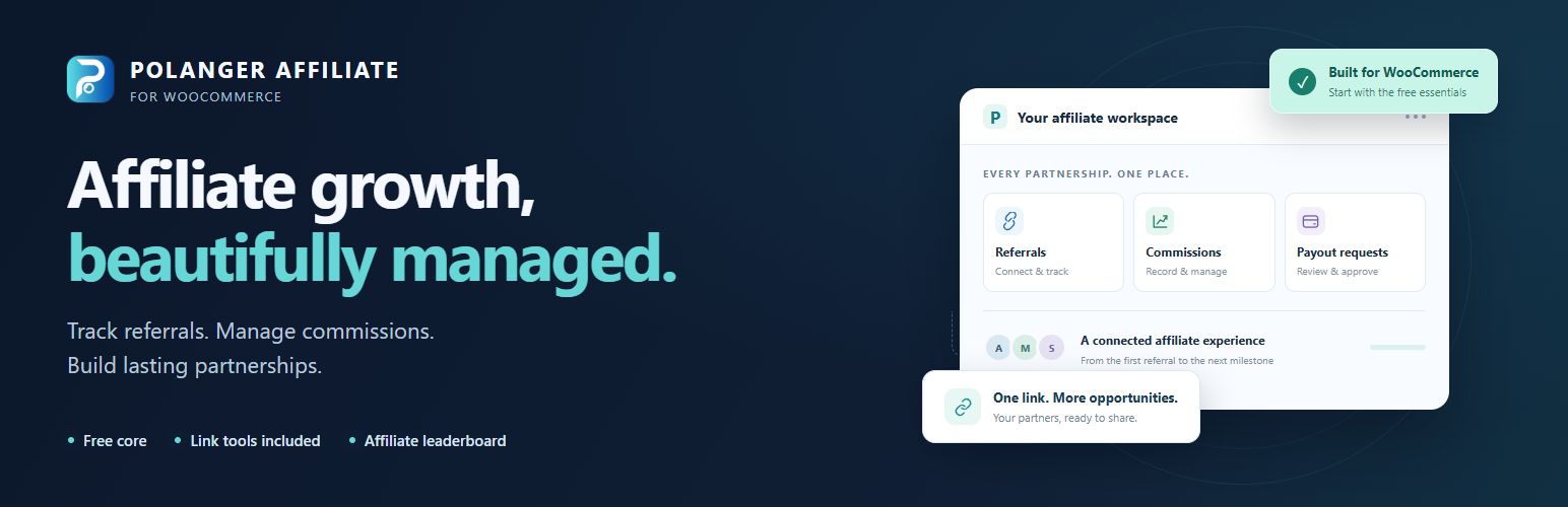Polanger Affiliate System for WooCommerce