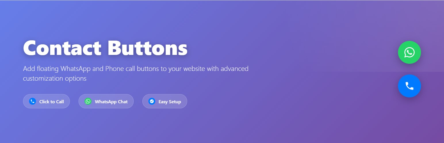 WordPress 外掛 Polanger Contact Buttons 的封面圖片。