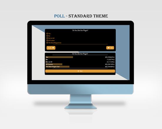 An example of plugin in action (Standard Poll Theme)