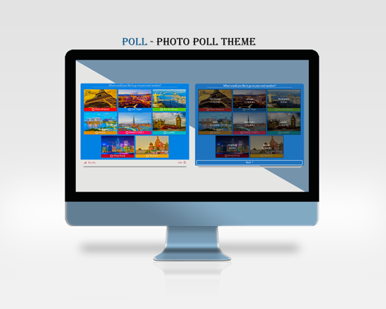 An example of plugin in action (Image Poll Theme)