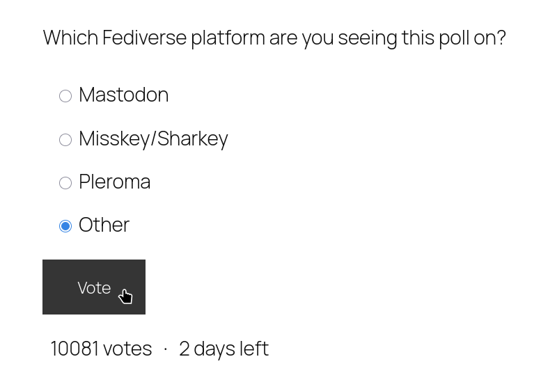 Poll in the Frontend before voting