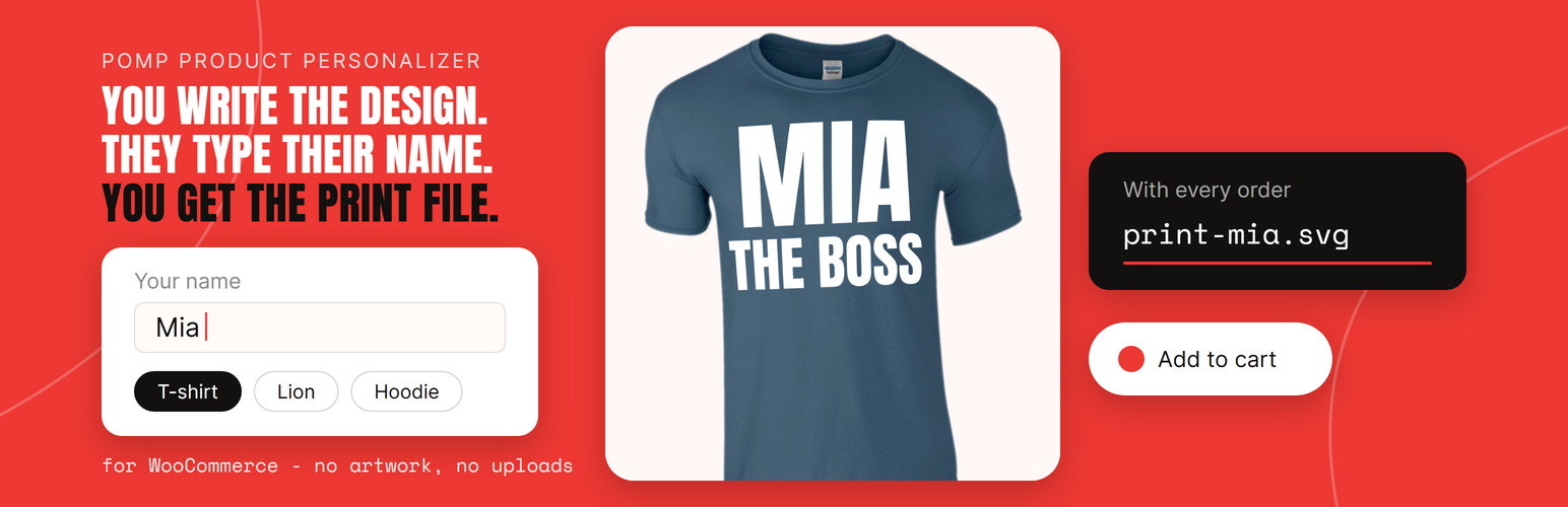 Pomp Product Personalizer for WooCommerce