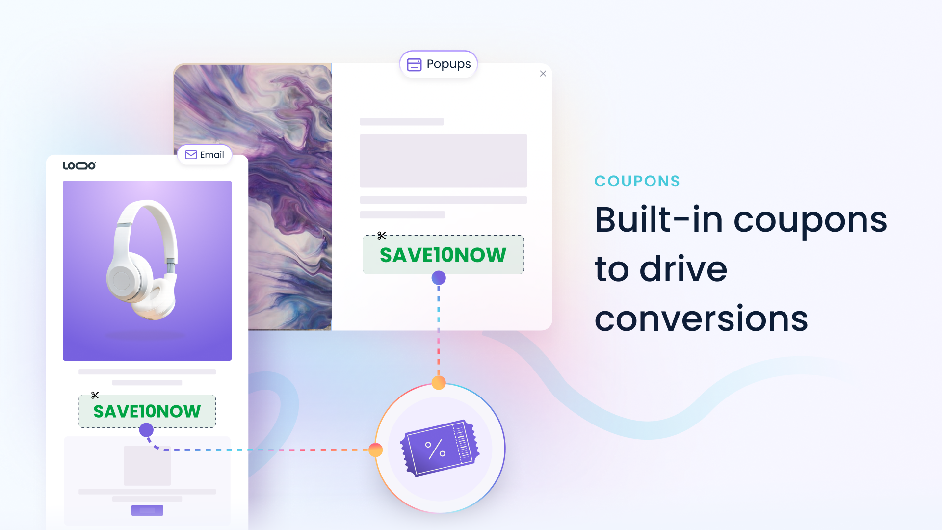 Built-in coupons to drive conversions