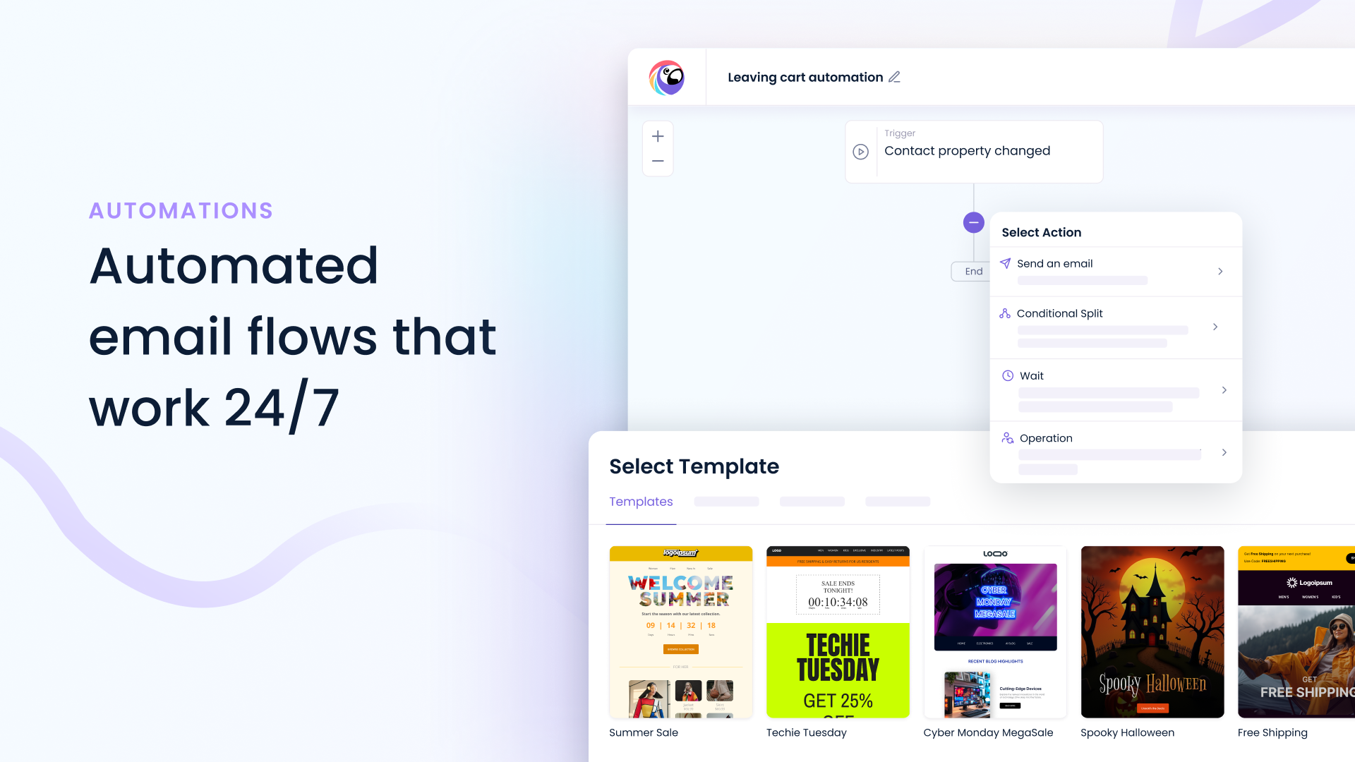 Automated email flows that work 24/7