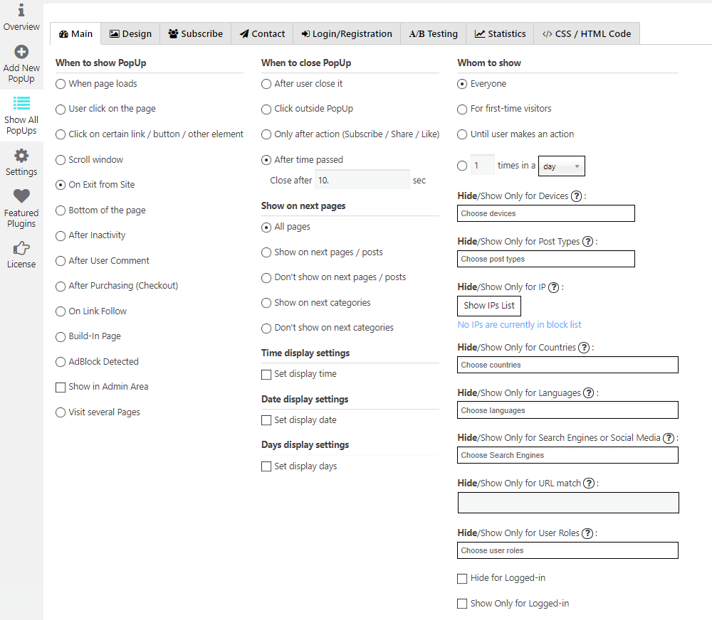 Admin Panel