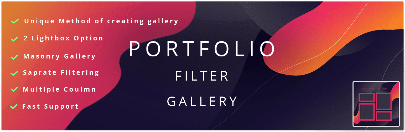 Portfolio Gallery – Image Gallery Plugin banner