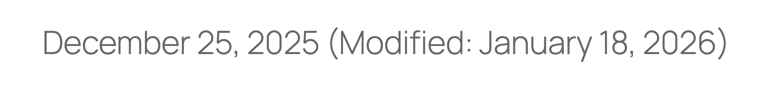 Frontend rendering for prefix and suffix on modified date only with line break removed